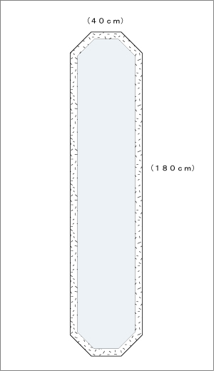 煌(きらめき) 八角形W400×H1800 図面